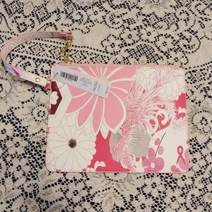 NWT'S Chico's Floral Zippered Wristlet/Purse